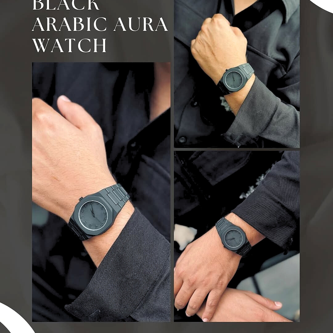 Black Aura Watch-premium timepiece Asortna